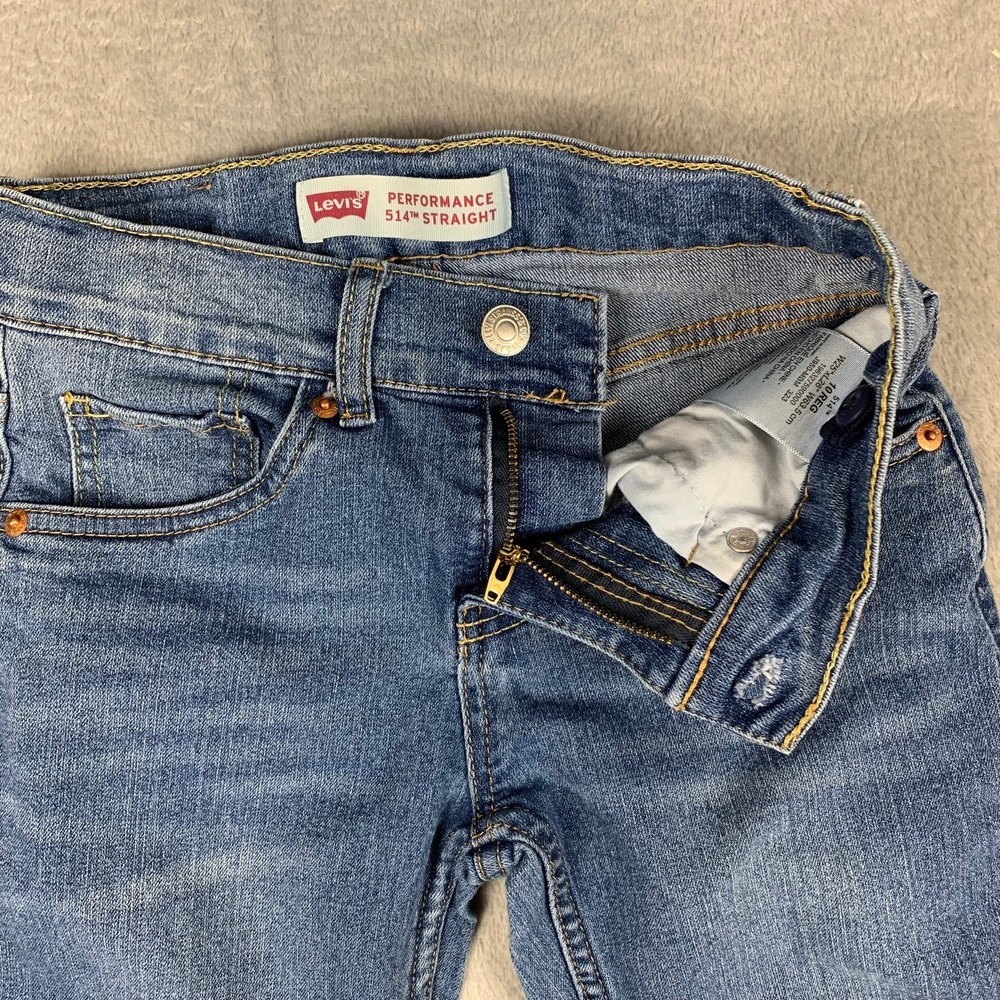 Levi's 514 Performance Straight Jeans Kids Boys Size 10 Regular W25 L26 - Picture 3 of 9